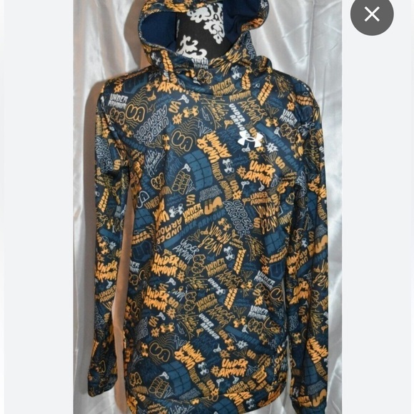 Under Armour Other - Under Armour graffiti hoodie sweatshirt youth size large